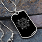 Sacred Geometry Hexagon Triangle Necklace Stainless Steel or 18k Gold Dog Tag-Express Your Love Gifts