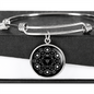 Sacred Geometry Hexagons in Circle Bracelet Stainless Steel or 18k Gold Circle Bangle-Express Your Love Gifts