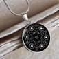 Sacred Geometry Hexagons in Circle Circle Necklace Stainless Steel or 18k Gold 18-22"-Express Your Love Gifts