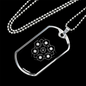 Sacred Geometry Hexagons Necklace Stainless Steel or 18k Gold Dog Tag-Express Your Love Gifts