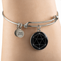 Sacred Geometry Icosahedron Stylized Version Bracelet Stainless Steel or 18k Gold Circle Bangle-Express Your Love Gifts