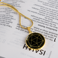 Sacred Geometry Icosahedron Stylized Version Circle Necklace Stainless Steel or 18k Gold 18-22"-Express Your Love Gifts