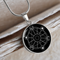 Sacred Geometry in Triangle and Hexagon Circle Necklace Stainless Steel or 18k Gold 18-22"-Express Your Love Gifts