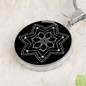 Sacred Geometry Lantern Circle Necklace Stainless Steel or 18k Gold 18-22"-Express Your Love Gifts