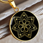 Sacred Geometry Lantern Circle Necklace Stainless Steel or 18k Gold 18-22"-Express Your Love Gifts