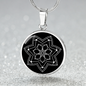 Sacred Geometry Lantern Circle Necklace Stainless Steel or 18k Gold 18-22"-Express Your Love Gifts