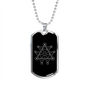 Sacred Geometry Many Triangles Necklace Stainless Steel or 18k Gold Dog Tag-Express Your Love Gifts