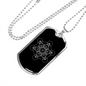 Sacred Geometry Metatron's Cube Necklace Stainless Steel or 18k Gold Dog Tag-Express Your Love Gifts