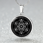 Sacred Geometry Metatron's Cube Stylized Version Circle Necklace Stainless Steel or 18k Gold 18-22"-Express Your Love Gifts