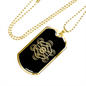 Sacred Geometry Metatrons Cube Large Necklace Stainless Steel or 18k Gold Dog Tag-Express Your Love Gifts