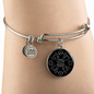 Sacred Geometry Middle Star Bracelet Stainless Steel or 18k Gold Circle Bangle-Express Your Love Gifts