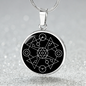 Sacred Geometry Middle Star Circle Necklace Stainless Steel or 18k Gold 18-22"-Express Your Love Gifts