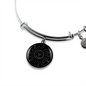 Sacred Geometry Moon Eye Bracelet Stainless Steel or 18k Gold Circle Bangle-Express Your Love Gifts