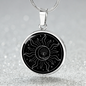 Sacred Geometry Moon Eye Circle Necklace Stainless Steel or 18k Gold 18-22"-Express Your Love Gifts