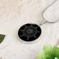 Sacred Geometry Overlapping Circles with Leaf Circle Necklace Stainless Steel or 18k Gold 18-22"-Express Your Love Gifts