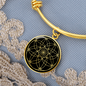 Sacred Geometry Overlapping Oblongs Bracelet Stainless Steel or 18k Gold Circle Bangle-Express Your Love Gifts