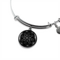 Sacred Geometry Overlapping Oblongs Bracelet Stainless Steel or 18k Gold Circle Bangle-Express Your Love Gifts