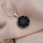 Sacred Geometry Overlapping Oblongs Circle Necklace Stainless Steel or 18k Gold 18-22"-Express Your Love Gifts