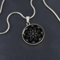 Sacred Geometry Overlapping Oblongs Circle Necklace Stainless Steel or 18k Gold 18-22"-Express Your Love Gifts