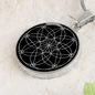 Sacred Geometry Overlapping Oblongs Circle Necklace Stainless Steel or 18k Gold 18-22"-Express Your Love Gifts