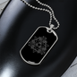 Sacred Geometry Pentagon Triangle Necklace Stainless Steel or 18k Gold Dog Tag-Express Your Love Gifts