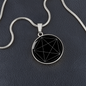 Sacred Geometry Pentagram Circle Necklace Stainless Steel or 18k Gold 18-22"-Express Your Love Gifts