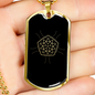 Sacred Geometry Pentagram Necklace Stainless Steel or 18k Gold Dog Tag-Express Your Love Gifts