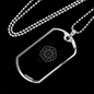 Sacred Geometry Pentagram Necklace Stainless Steel or 18k Gold Dog Tag-Express Your Love Gifts