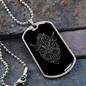 Sacred Geometry Robot Face Necklace Stainless Steel or 18k Gold Dog Tag-Express Your Love Gifts