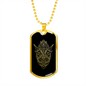 Sacred Geometry Robot Face Necklace Stainless Steel or 18k Gold Dog Tag-Express Your Love Gifts
