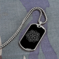 Sacred Geometry Rotated Pentagon Necklace Stainless Steel or 18k Gold Dog Tag-Express Your Love Gifts