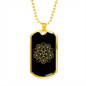 Sacred Geometry Rotated Pentagon Necklace Stainless Steel or 18k Gold Dog Tag-Express Your Love Gifts