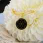 Sacred Geometry Seed of Life Stylized Bracelet Stainless Steel or 18k Gold Circle Bangle-Express Your Love Gifts