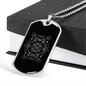 Sacred Geometry Shapes in Rectangle Necklace Stainless Steel or 18k Gold Dog Tag-Express Your Love Gifts