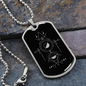 Sacred Geometry Shapes Robot Necklace Stainless Steel or 18k Gold Dog Tag-Express Your Love Gifts