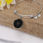 Sacred Geometry Sri Yantra Stylized Version Bracelet Stainless Steel or 18k Gold Circle Bangle-Express Your Love Gifts