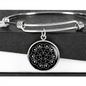 Sacred Geometry Star Connecting Circles Bracelet Stainless Steel or 18k Gold Circle Bangle-Express Your Love Gifts