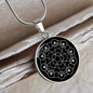 Sacred Geometry Star Connecting Circles Circle Necklace Stainless Steel or 18k Gold 18-22"-Express Your Love Gifts