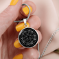 Sacred Geometry Star Connecting Circles Circle Necklace Stainless Steel or 18k Gold 18-22"-Express Your Love Gifts
