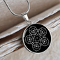 Sacred Geometry Star in Circle Circle Necklace Stainless Steel or 18k Gold 18-22"-Express Your Love Gifts