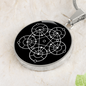 Sacred Geometry Star in Circle Circle Necklace Stainless Steel or 18k Gold 18-22"-Express Your Love Gifts