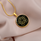 Sacred Geometry Star in Circle Circle Necklace Stainless Steel or 18k Gold 18-22"-Express Your Love Gifts