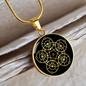 Sacred Geometry Star in Circle Circle Necklace Stainless Steel or 18k Gold 18-22"-Express Your Love Gifts