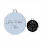 Sacred Geometry Star in Circular Traiangle Bracelet Stainless Steel or 18k Gold Circle Bangle-Express Your Love Gifts
