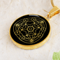 Sacred Geometry Star in Circular Triangle Circle Necklace Stainless Steel or 18k Gold 18-22"-Express Your Love Gifts