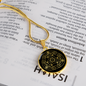 Sacred Geometry Star in Circular Triangle Circle Necklace Stainless Steel or 18k Gold 18-22"-Express Your Love Gifts