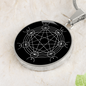 Sacred Geometry Star Lines in Cirle Circle Necklace Stainless Steel or 18k Gold 18-22"-Express Your Love Gifts