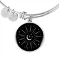 Sacred Geometry Sun Rays Bracelet Stainless Steel or 18k Gold Circle Bangle-Express Your Love Gifts