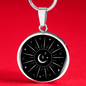 Sacred Geometry Sun Rays Circle Necklace Stainless Steel or 18k Gold 18-22"-Express Your Love Gifts
