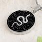 Sacred Geometry Sun Snake Circle Necklace Stainless Steel or 18k Gold 18-22"-Express Your Love Gifts